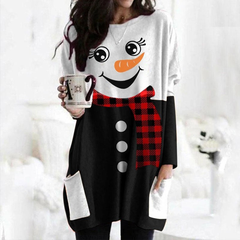 Women's Plaid Merry Christmas T-Shirt