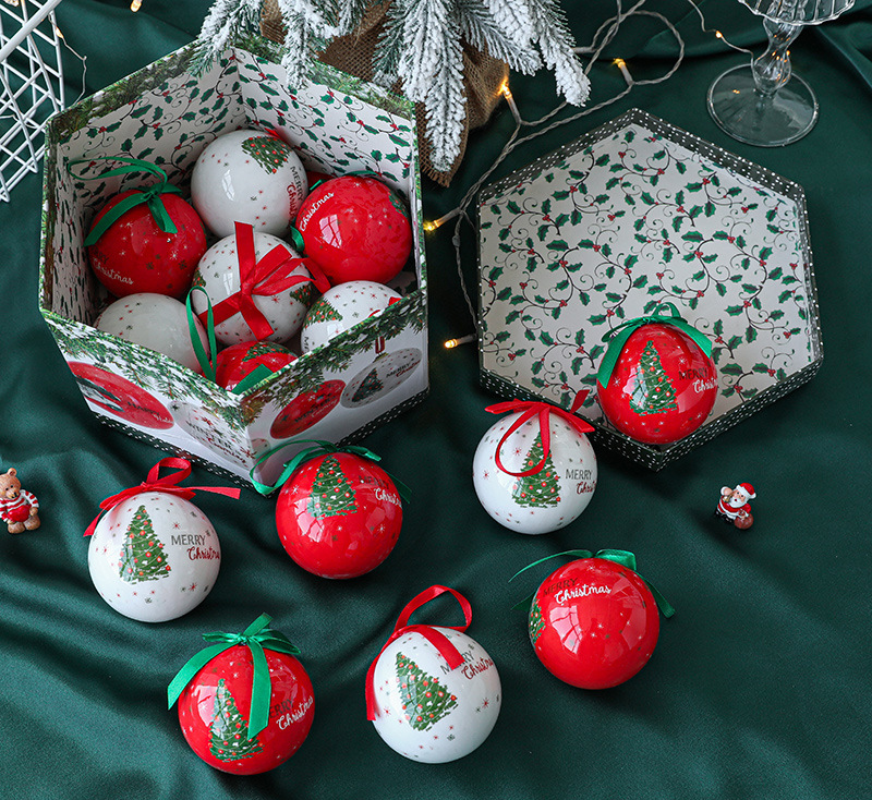 Christmas Snowflake Snowman Bubble Christmas Tree Ornament