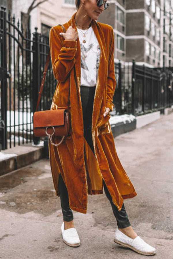 Women's Spring Long Cardigan Jacket
