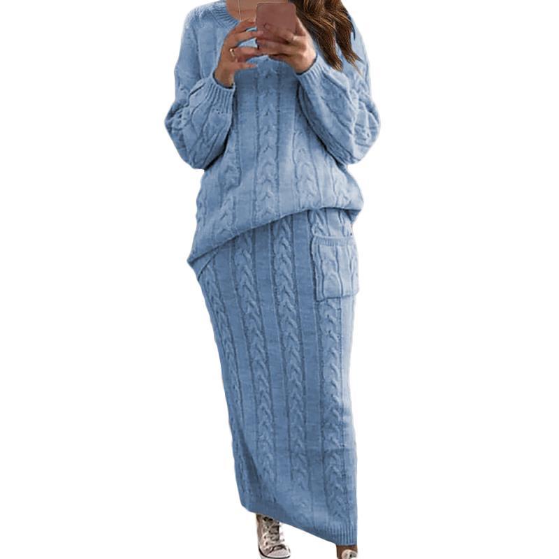 Women's Casual Knit Dress Set