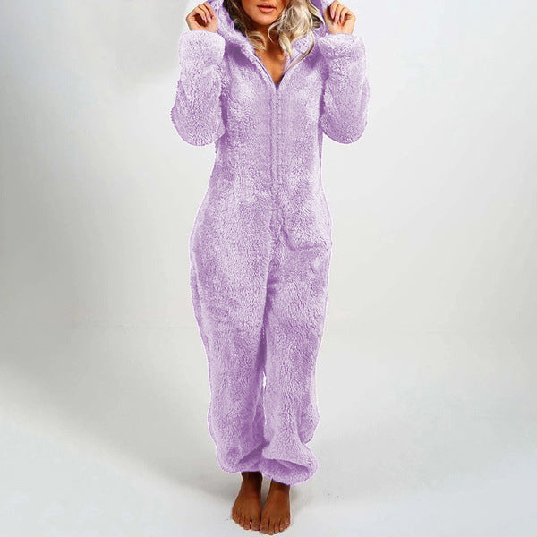 Winter Plush All-in-One Pajamas For Women