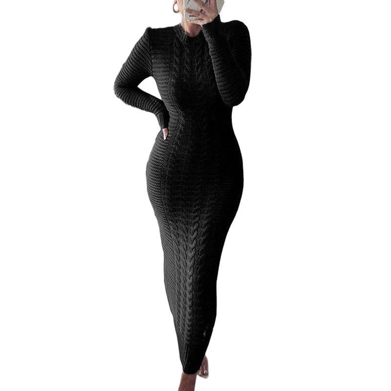 Women's Slim Fit Casual Knit Dress