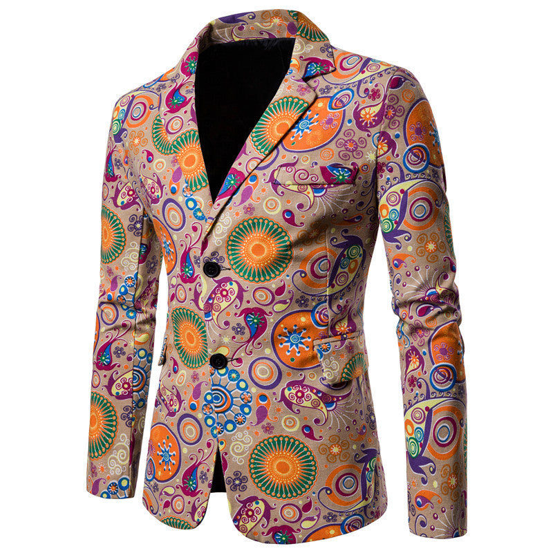 Men's Ethnic Style Slim Formal Jacket