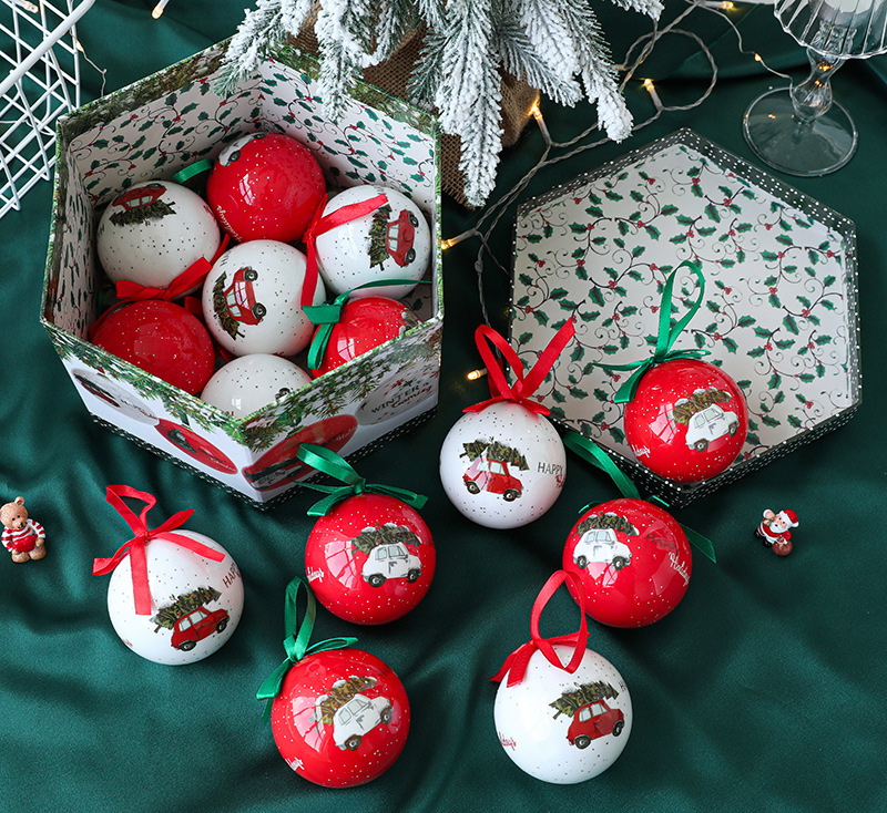 Christmas Snowflake Snowman Bubble Christmas Tree Ornament