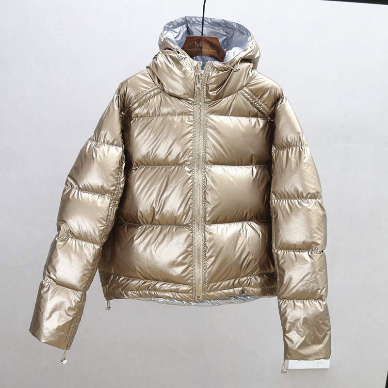 Free shipping Women Can Wear Large Fur Collar DownCoats On Both Sides-Summer Clearance