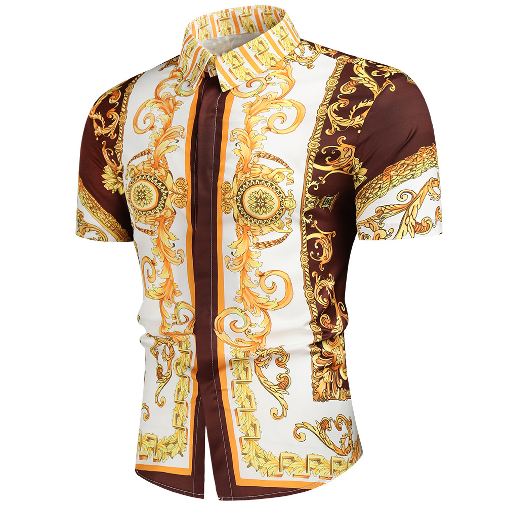 Men's Short Sleeve Printed Shirt