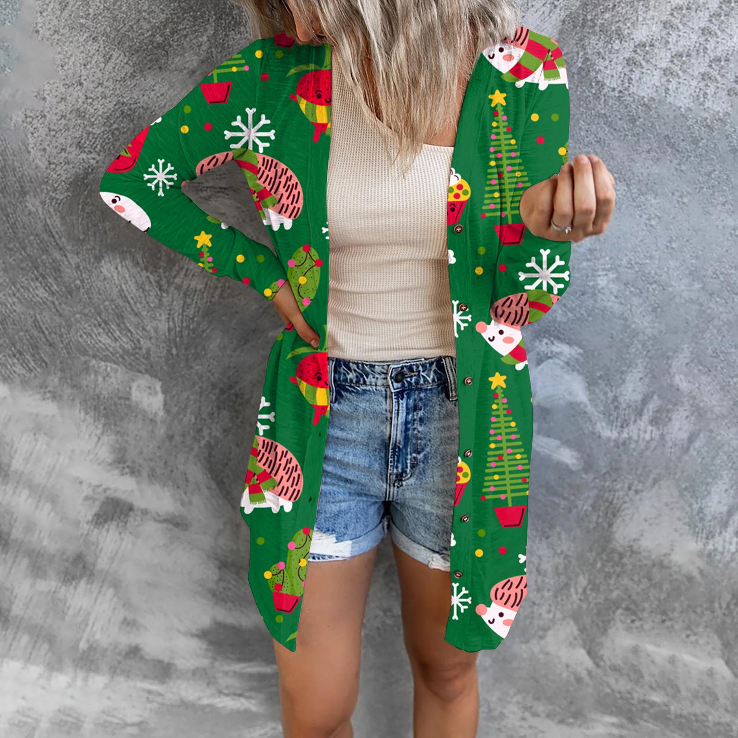 Women's Christmas Casual Cardigan Jacket