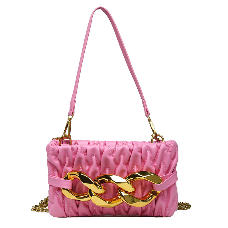Woman Fold Chain Cross-border Small Square Bag