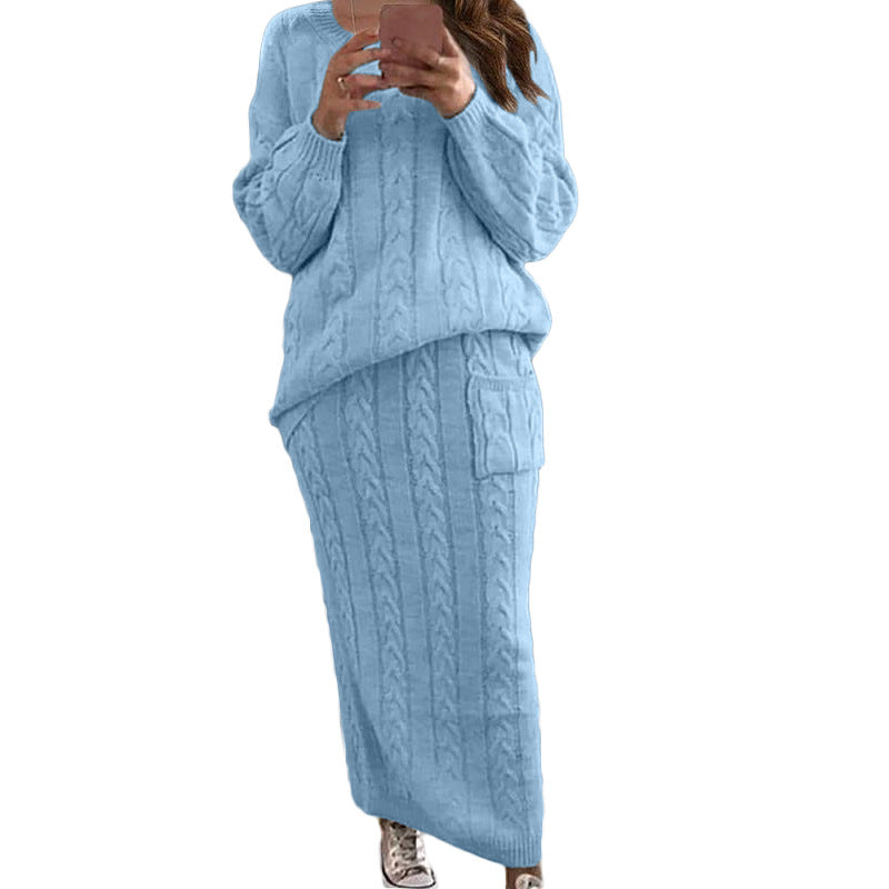 Women's Casual Knit Dress Set