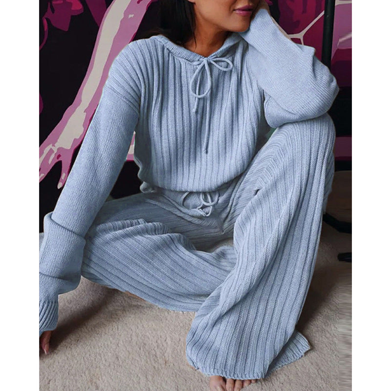 Women's Long Sleeve Loose Hooded Casual Suit