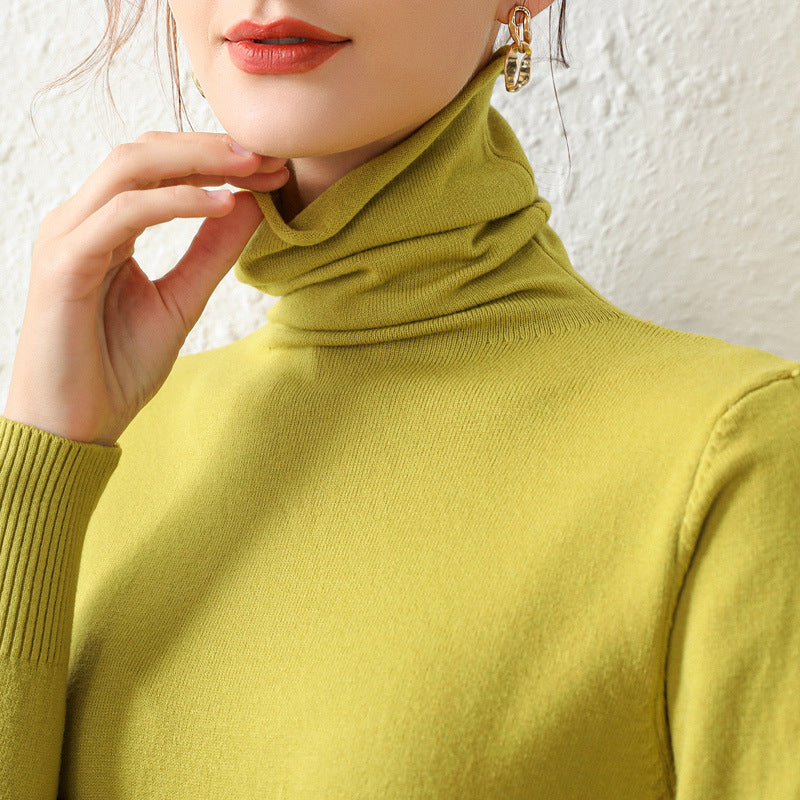 High-quality Women's Turtleneck Sweater Bottoming Shirt