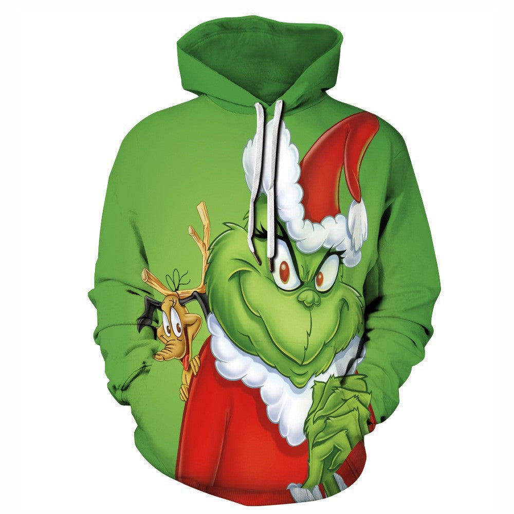 Unisex Grinch Christmas Casual Hoodie