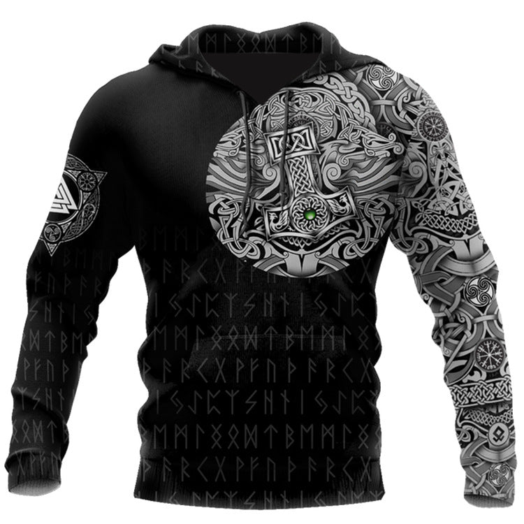 Men's 3d Printed Hoodie Top