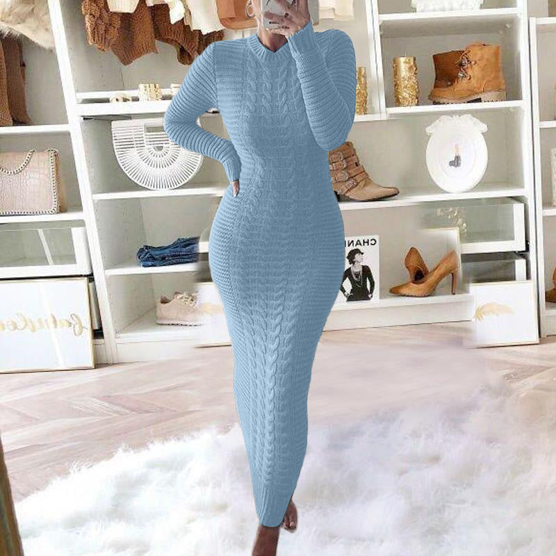 Women's Casual Knit Slim Dress