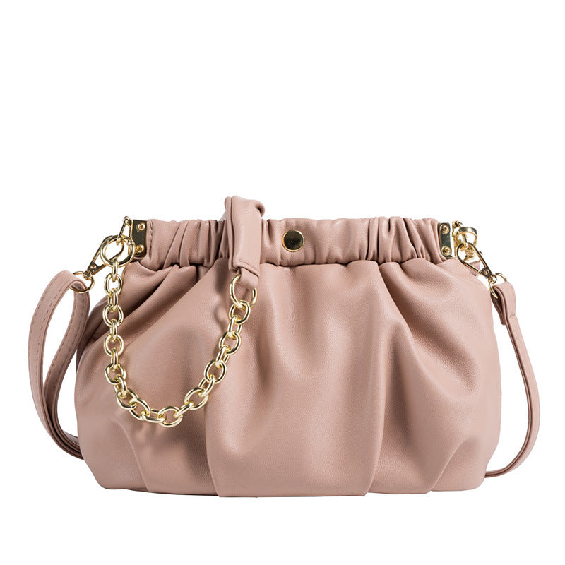 Woman Fold Cloud Oblique Hanging Bag Handbag