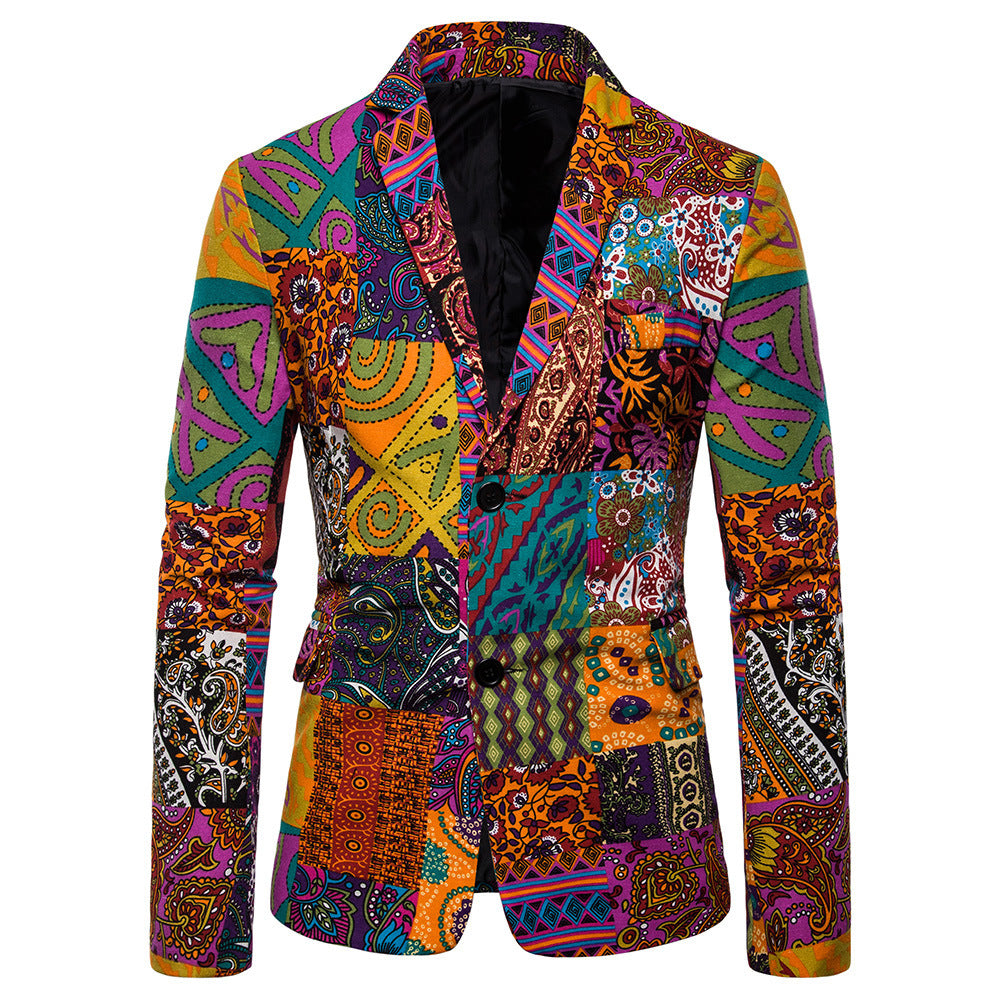 Men's Ethnic Style Slim Formal Jacket