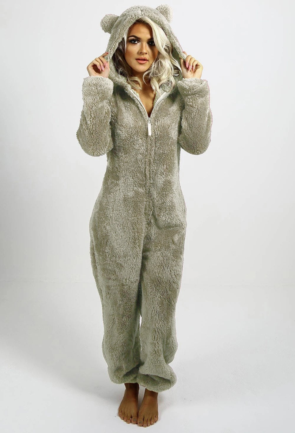 Winter Plush All-in-One Pajamas For Women