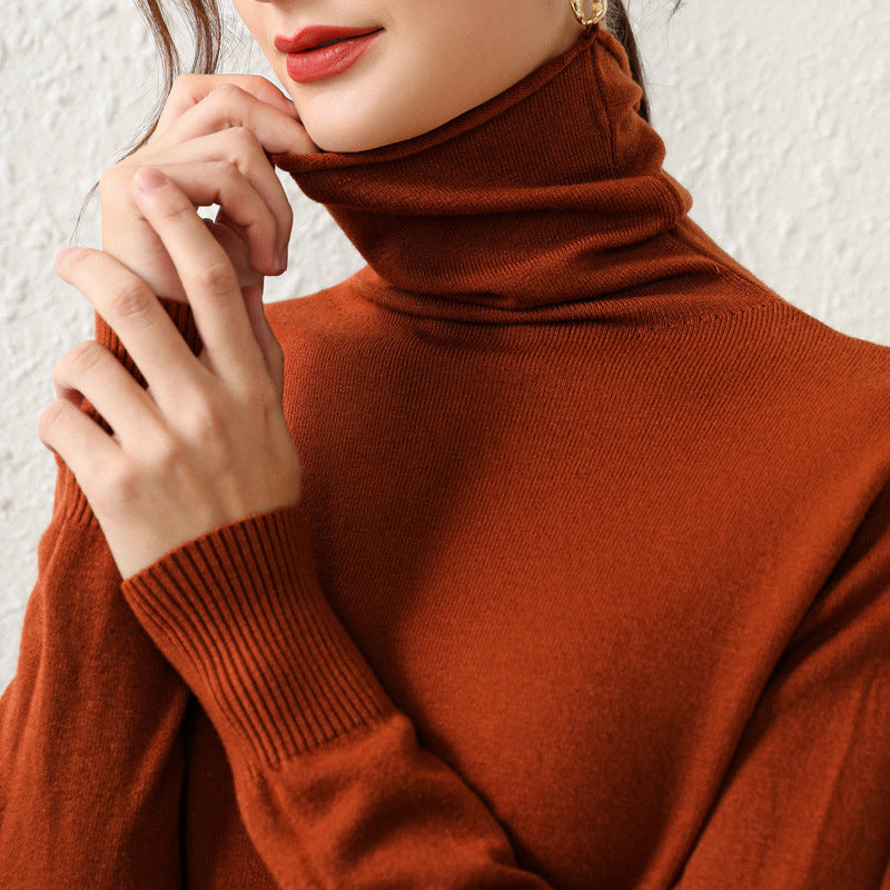 High-quality Women's Turtleneck Sweater Bottoming Shirt