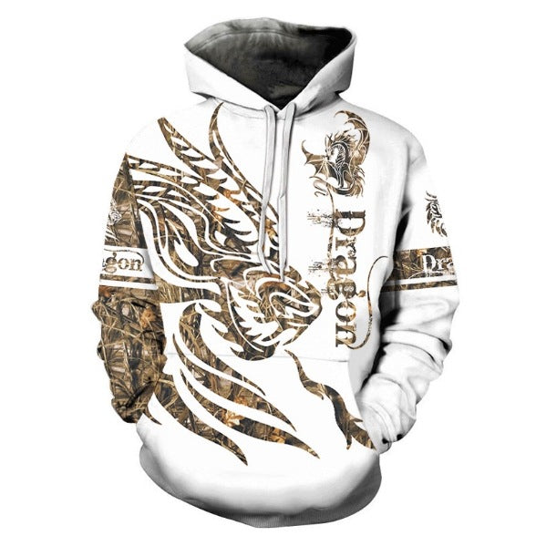 Men's 3d Printed Hoodie Top