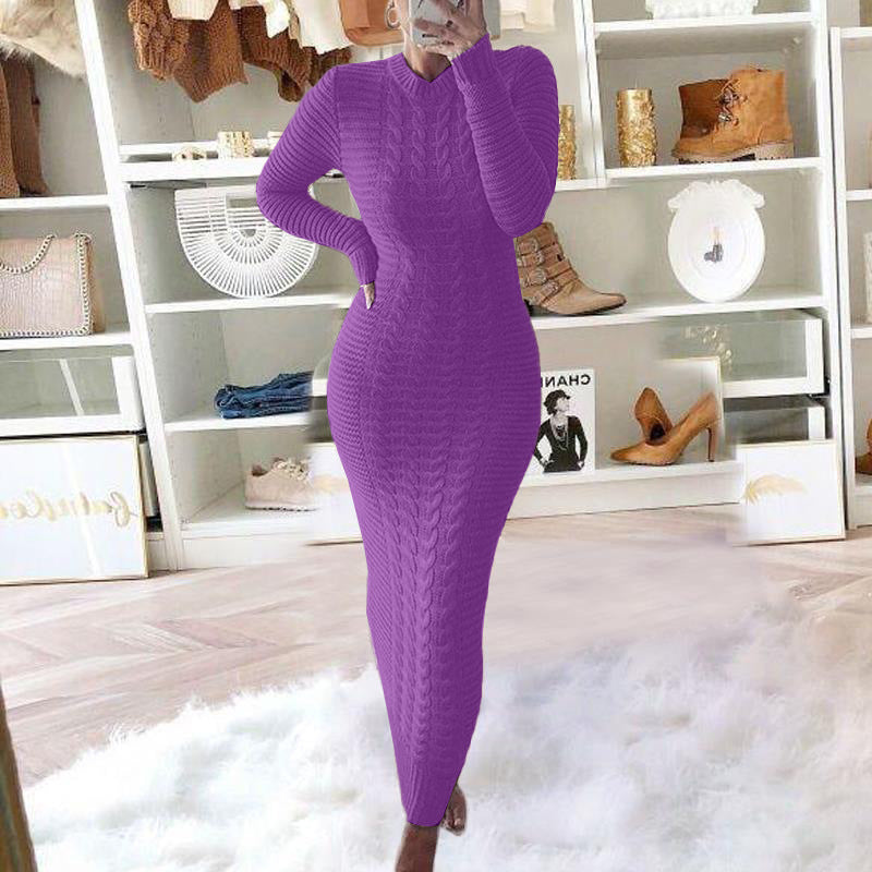 Women's Casual Knit Slim Dress
