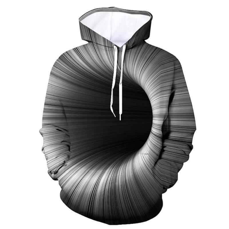 Men's Swirl Geometric 3D Print Comfortable Sweatshirt