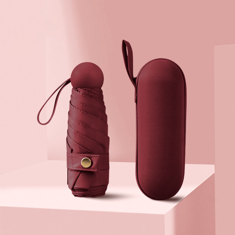 Pocket Capsule Folding Umbrella Sun Umbrella