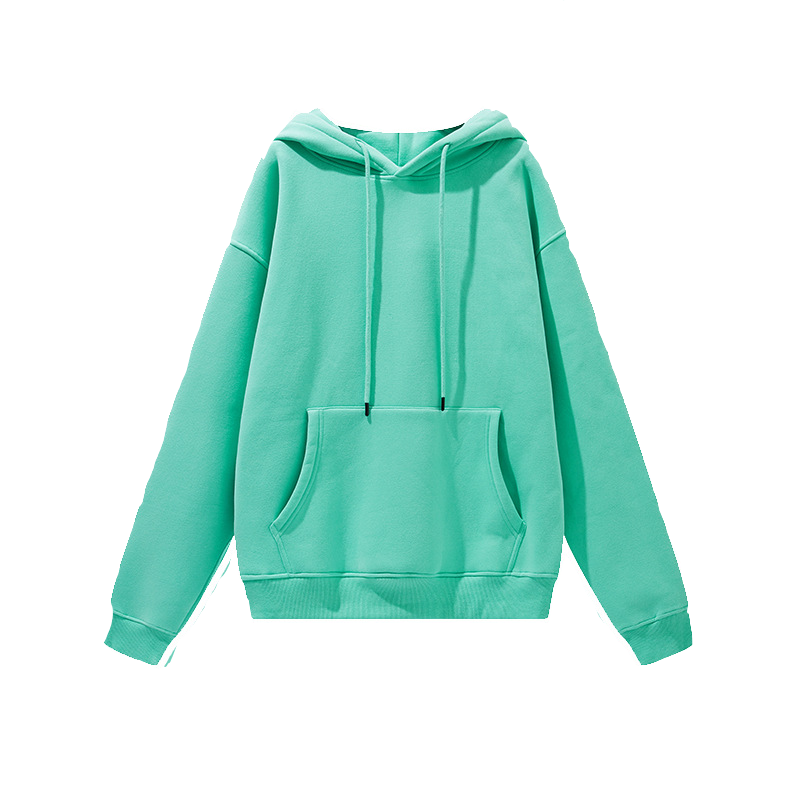 Unisex Solid Color Thick Hooded Sweater