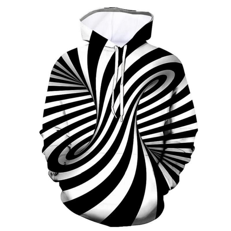 Men's Swirl Geometric 3D Print Comfortable Sweatshirt