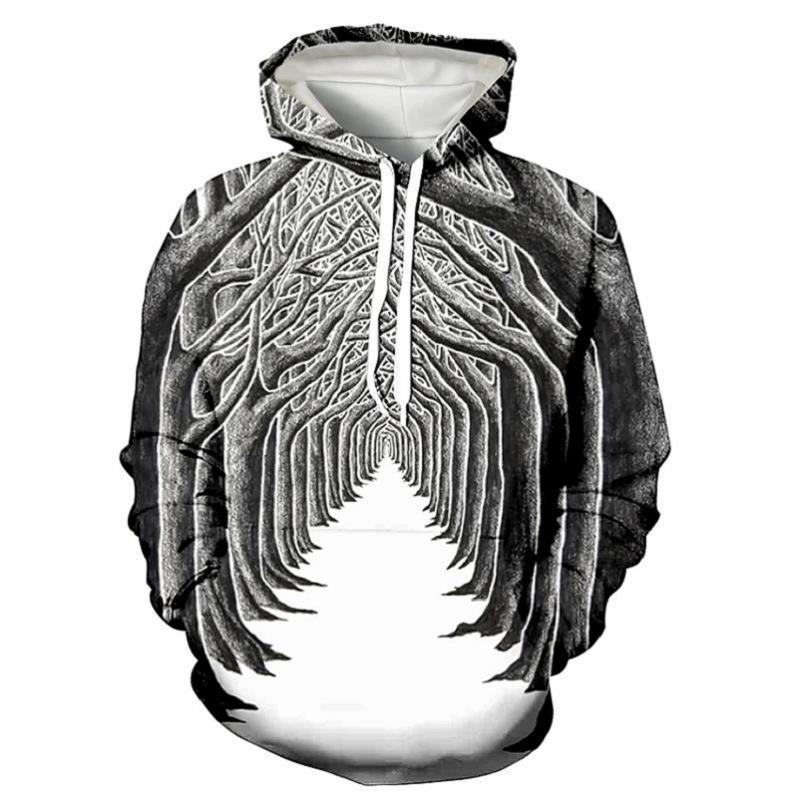 Men's Swirl Geometric 3D Print Comfortable Sweatshirt