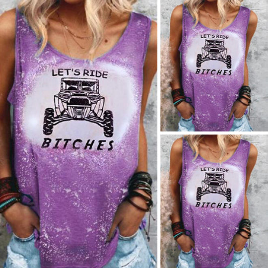 Car print Tank For Women