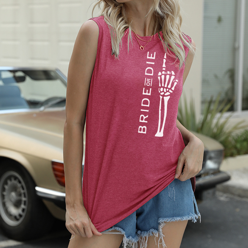 Bride or Die Goth Bachelorette Gift Tank