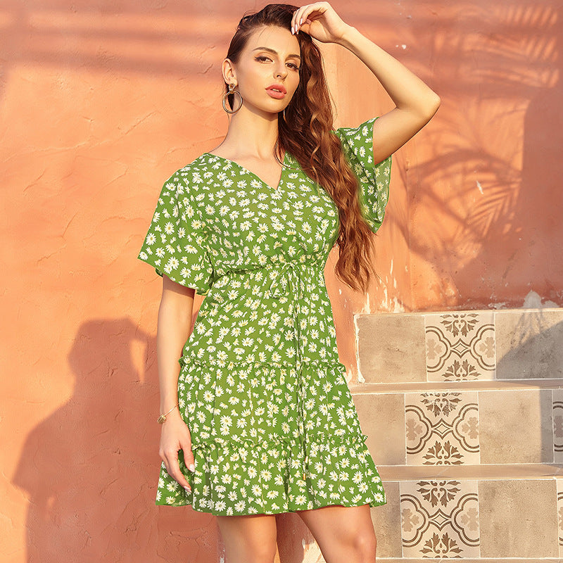 Women's Dress Mage Casual Floral Dress French