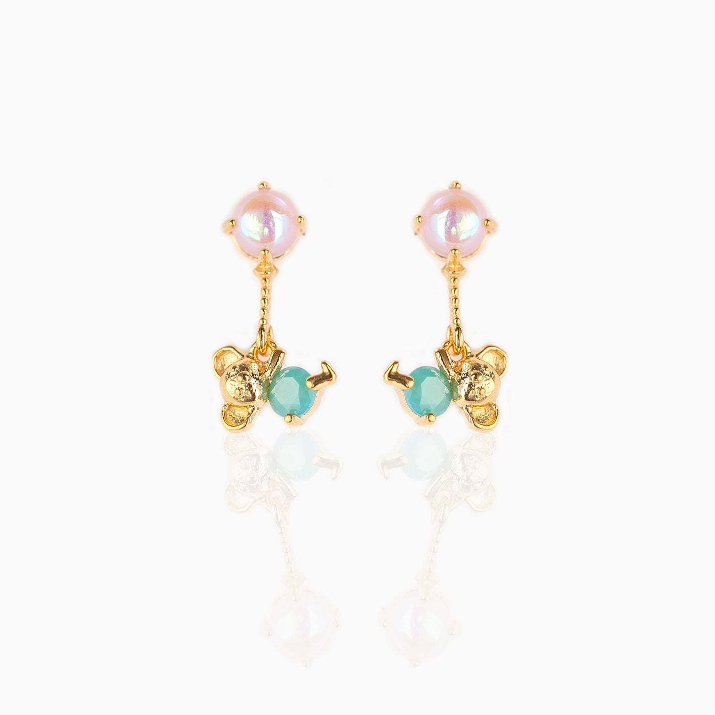 18k Gold Plated Earring Koala Kiss Earrings