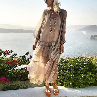 Women's Loose Boho Maxi Dress