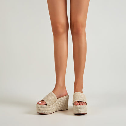 Women's Wedge Fish Head Outdoor Sandals