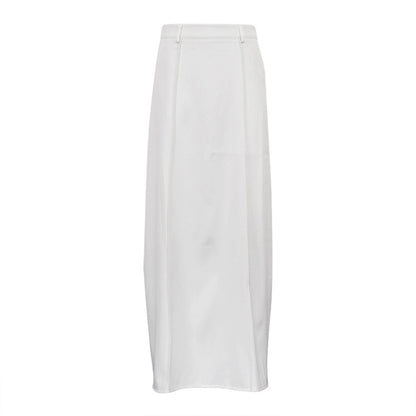 Women's Maxi White Commuter Skirt
