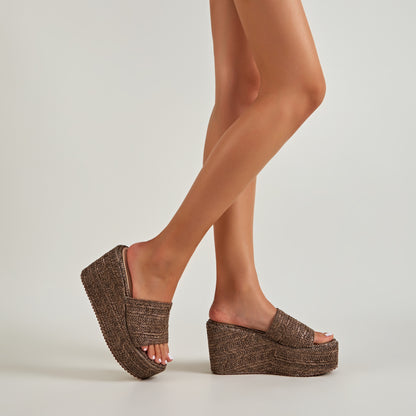 Women's Wedge Fish Head Outdoor Sandals