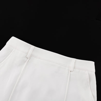 Women's Maxi White Commuter Skirt