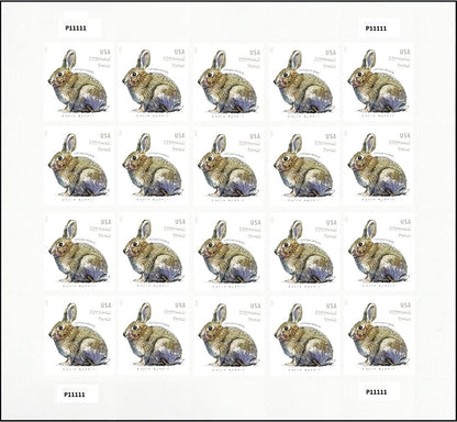 2021 Brush Rabbit Additional Ounce Forever Postage Stamps