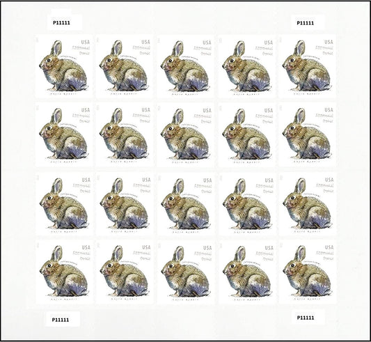 2021 Brush Rabbit Additional Ounce Forever Postage Stamps