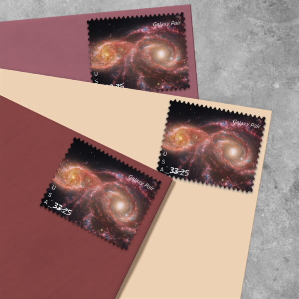 2026 USA Galaxy Pair Priority Express Mail Stamps