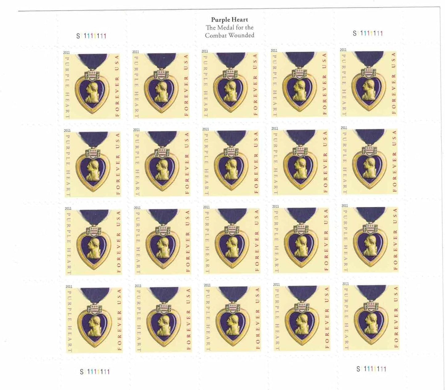 US Purple Heart Forever Stamps