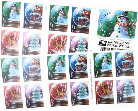 2023 US Snow Globes Booklet Stamps