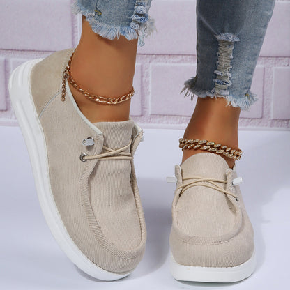 Women's platform canvas shoes