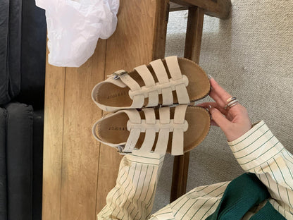 Women's Leather Vintage Roman Sandals