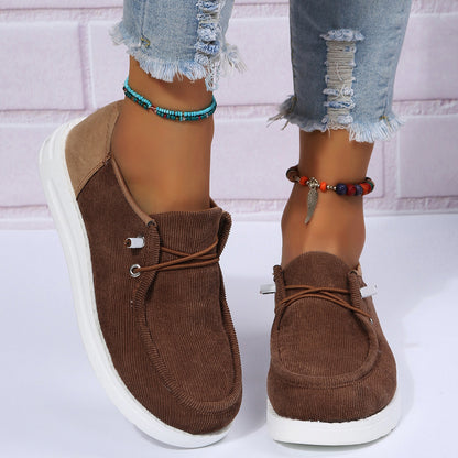 Women's platform canvas shoes