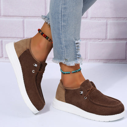 Women's platform canvas shoes