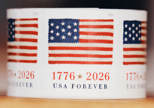 2026 US American Flag Forever Coil Stamps Roll Of 100 Stamps