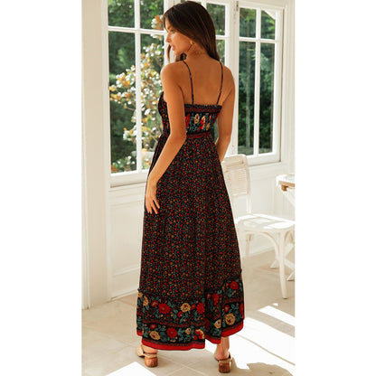 Women's Casual Suspenders Maxi Dress