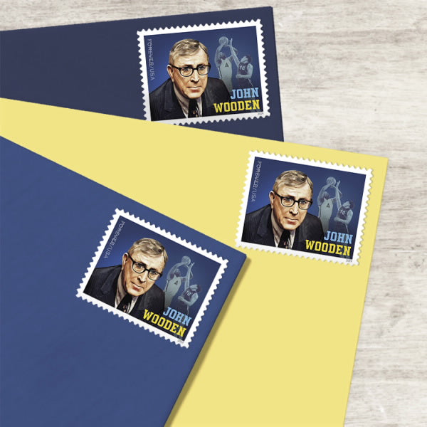 2024 UCLA Legendary Coach John Wooden Forever Postage Stamps